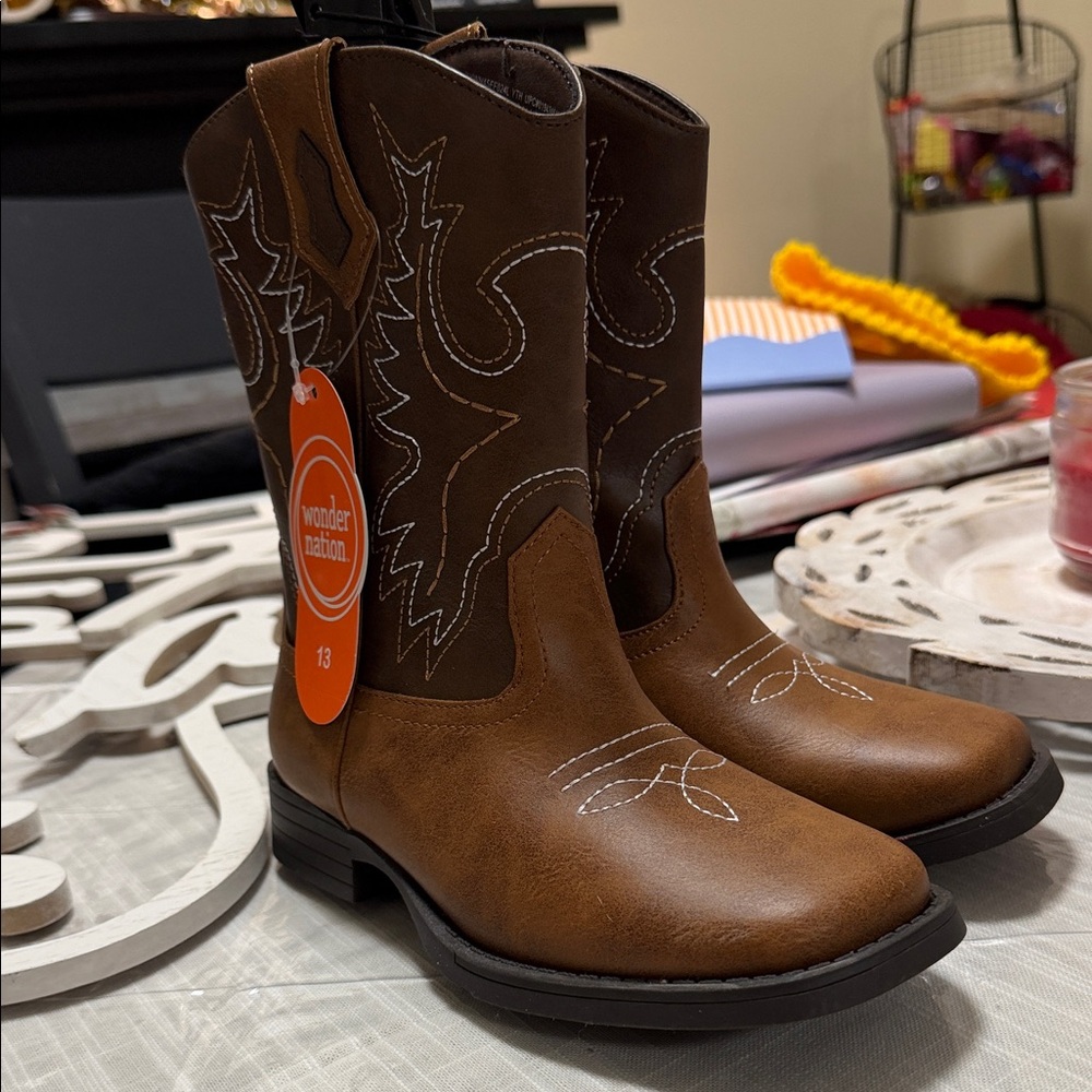 Wonder Nation Western Brown Boots